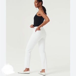 SPANX On-the-Go Ankle Slim Straight Pant w/Ultimate Opacity Technology Sz Large